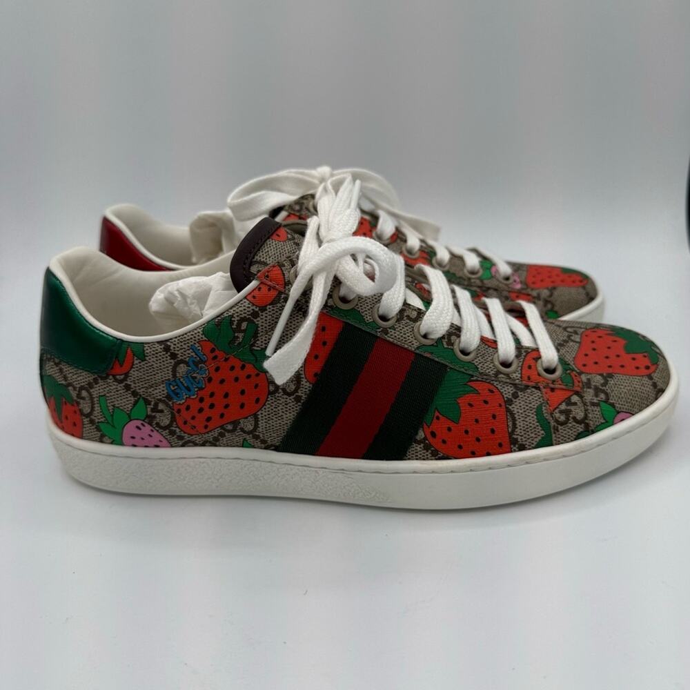 Gucci Ace Strawberry Sneaker - Picture 3 of 12